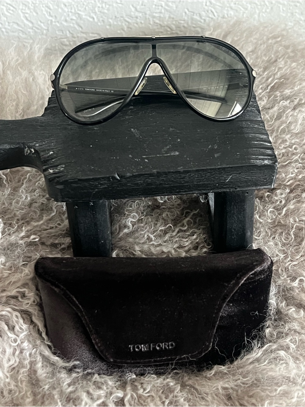 Tom Ford Black Aviator Sunglasses - Women's Fashion Shades Style ACE TF 152
